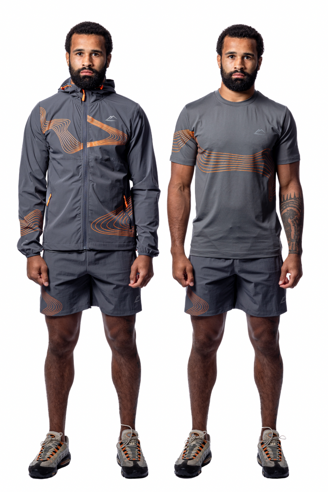 Wave Tri-Set - Mandarin/Grey