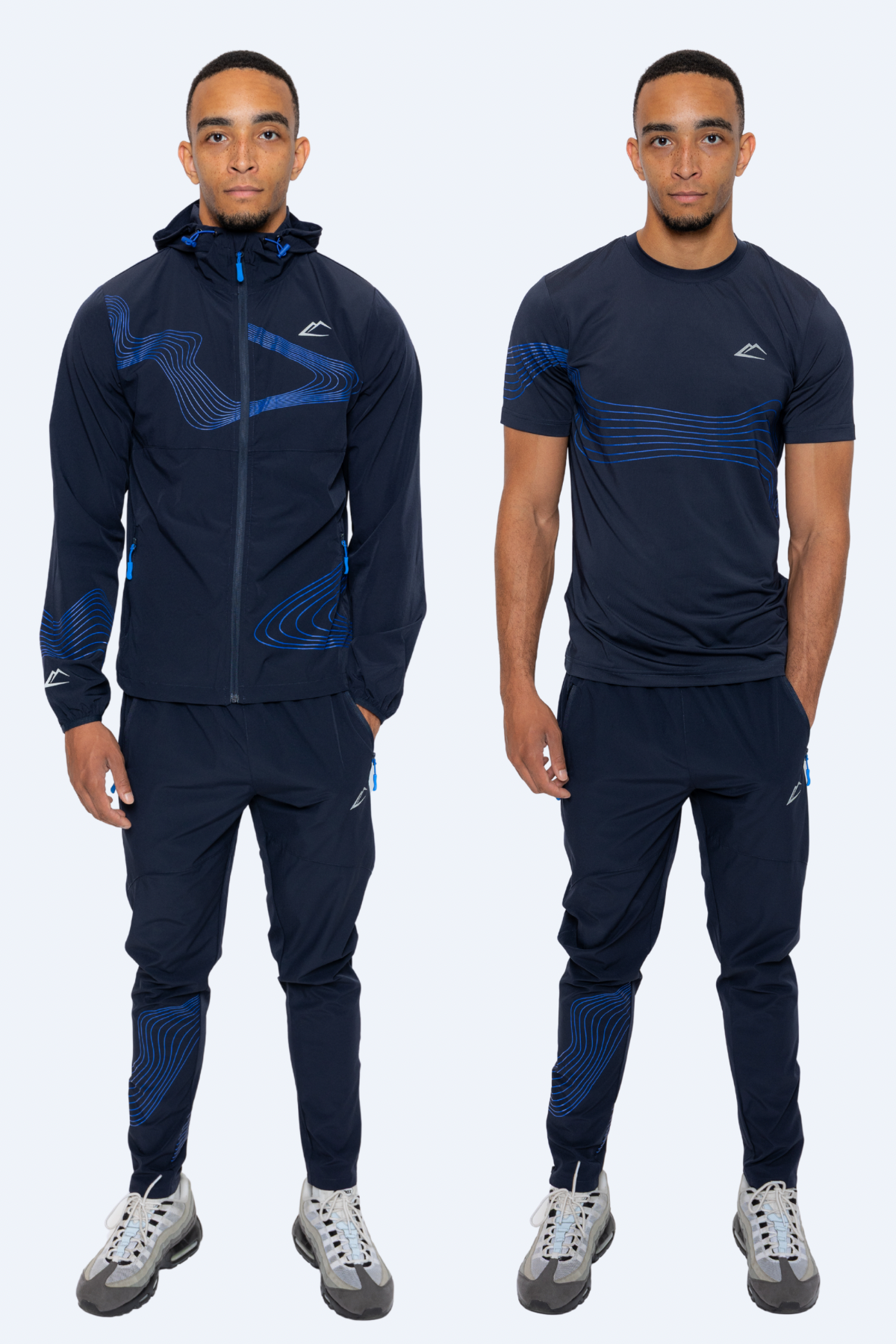 Wave Tri-Set - Navy/Royal Blue