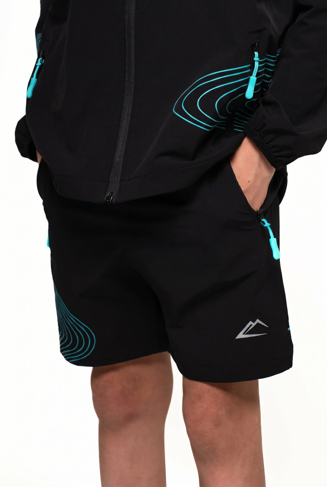 Juniors Wave Shorts - Turquoise/Black