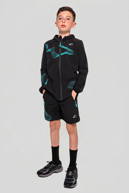 Juniors Wave Shorts - Turquoise/Black
