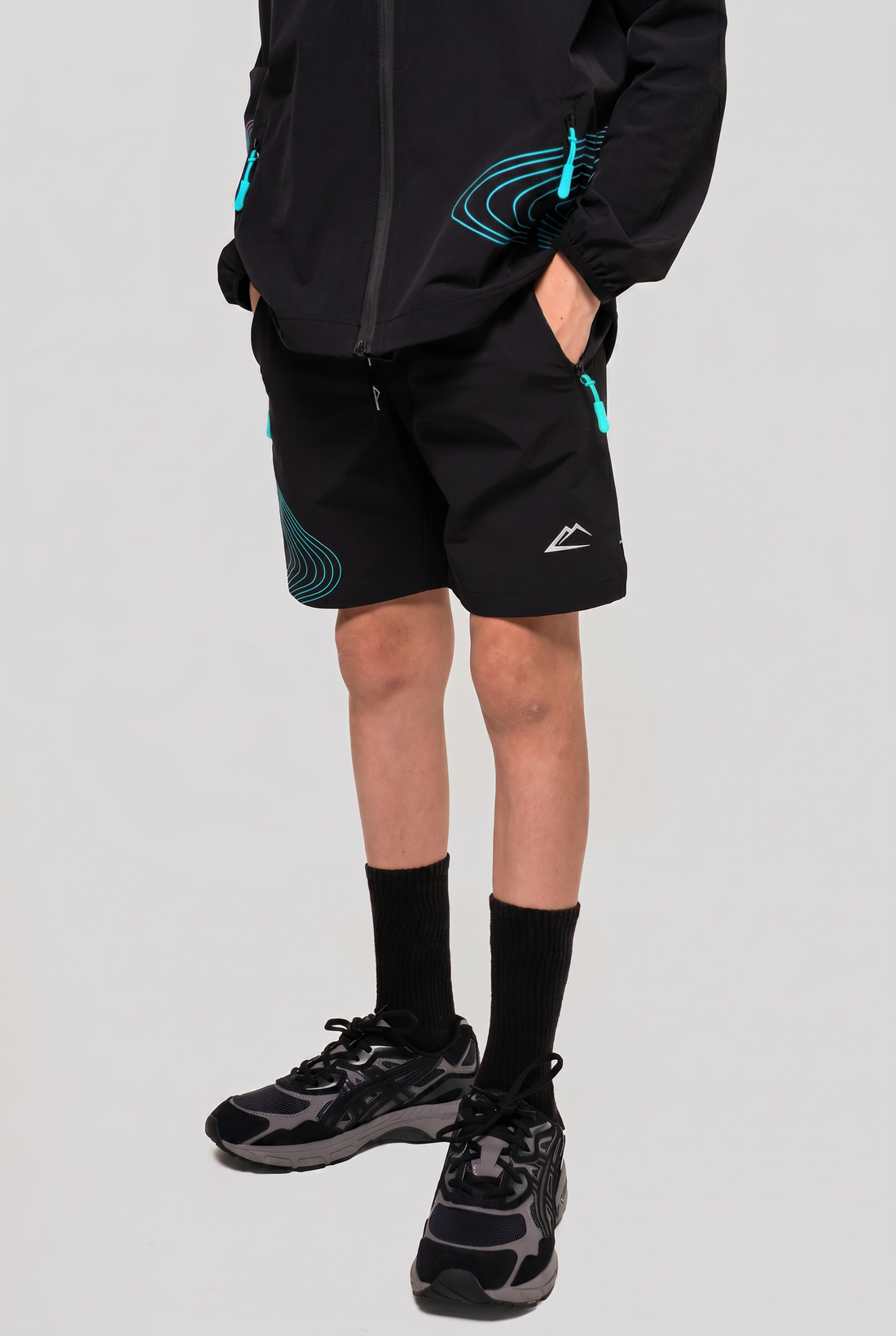 Juniors Wave Shorts - Turquoise/Black