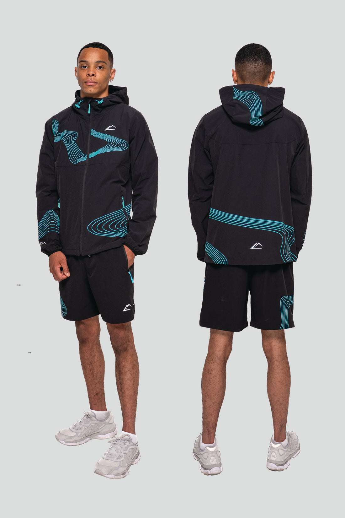 Wave 2.0 Windrunner Set - Turquoise/Black