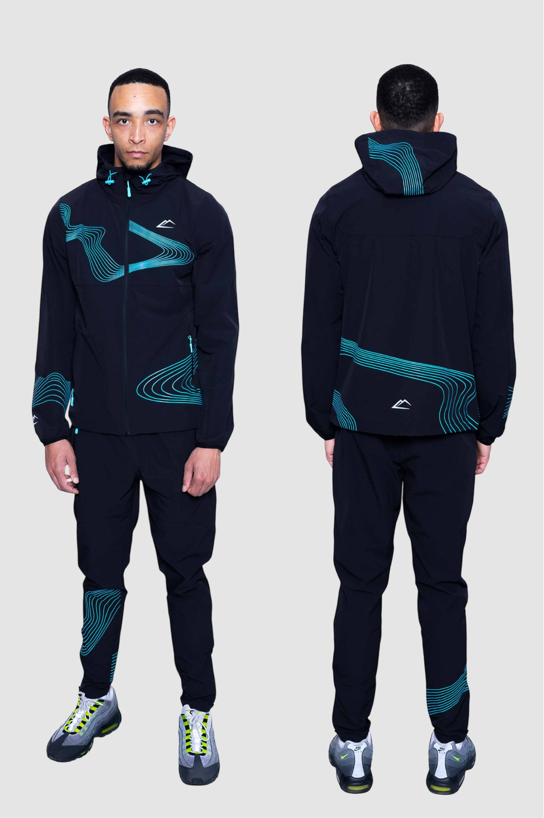 Wave 2.0 Tracksuit - Black/Turquoise
