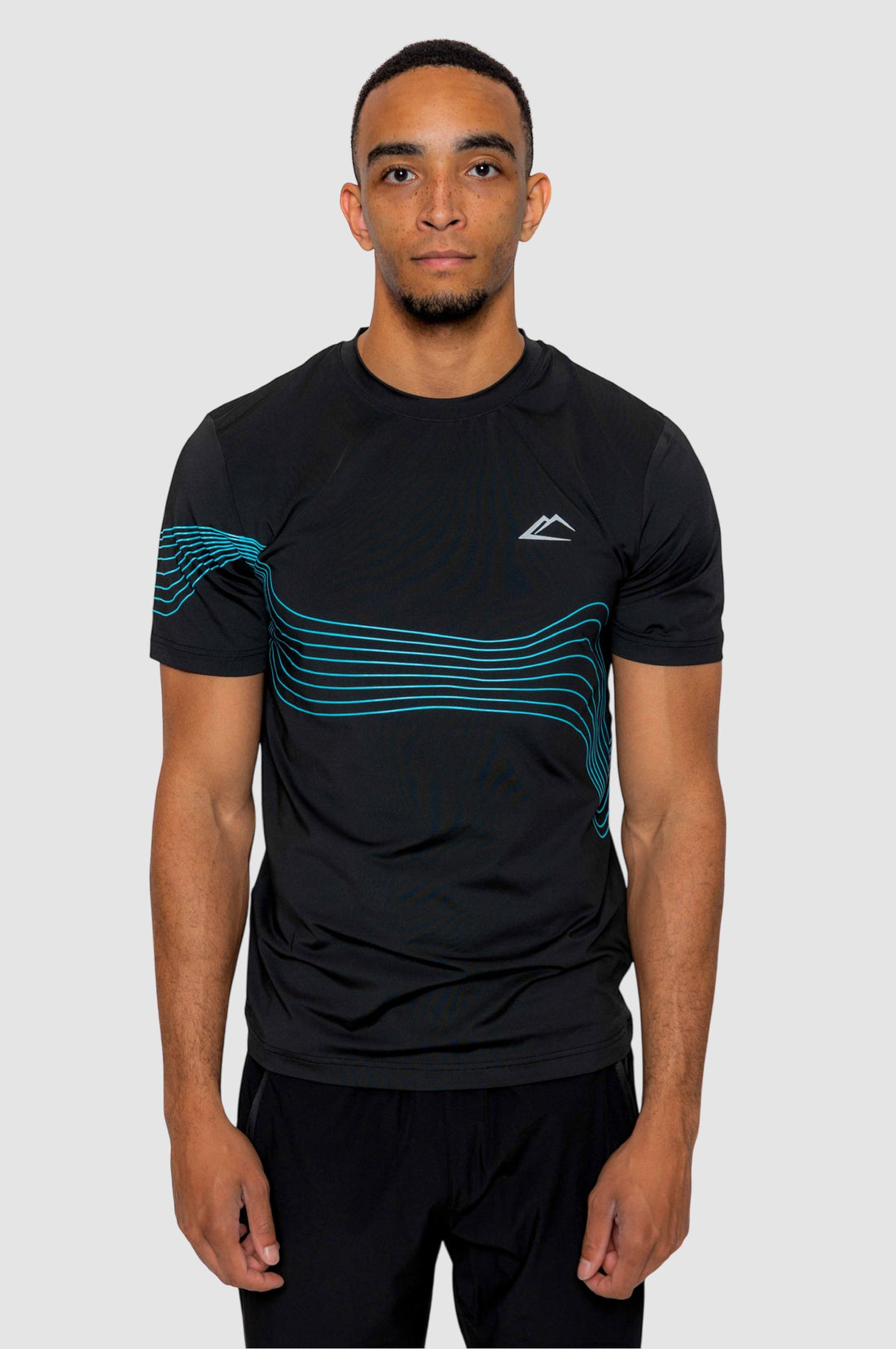 Wave 2.0 T-Shirt - Black/Turquoise